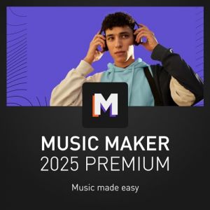 MAGIX Music Maker 2025 Premium - MUSIC MADE EASY | Logiciel audio | Programme musical | pour Windows 10/11 | 1 licence complète PC pour 2 appareils dans une boîte d'expédition pratique (ProTrade Distribution, neuf)