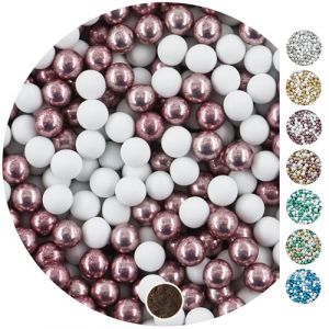 EinsSein 1kg dragees mariage boules de chocolat Mix 1 cm petit blanc-rose | Dragées baptême fille garcon communion aux amandes | feter et recevoir fêter de fete couleur pas cher aux bombe tag voir mes (Shopingeneur, neuf)