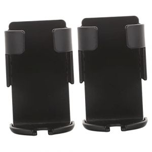 NOLITOY 2 Pi&egrave;ces Support de brosse &agrave; dents gencive portant mural support serviette porte-brosse &agrave; dents pour salle de bain organisateur de porte-brosse &agrave; dents mural M&eacute;tal Black (M.Meteorite, neuf)