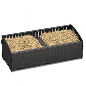 Xtsuen Panier &agrave; granul&eacute;s/pellets bruleur pour chemin&eacute;e/poele et exterieur, 48 ​​x 20 x 17 cm, 5 kg, durable, grand (OlsenXT, neuf)