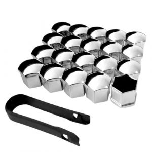 KEQAR 20 Pièces Couvre-Écrous Roue, Antipoussière, Capuchons 17mm Écrous, Cache Ecrou 17mm, Cache Moyeu, Accessoires Automobiles Universels, Bouchons Boulons Roue Voiture (17mm) (APENGPENG, neuf)