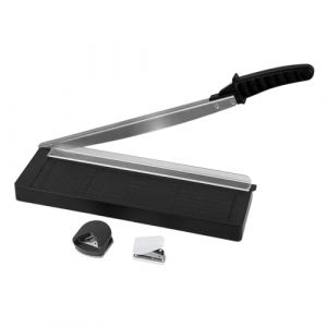 THCTYRP Massicot à lame en acier A4 | Coupe-papier 8 feuilles | Coupe-papier à levier | Coupe-photo | Coupe-carton de précision pour papier, carton et photos (Coltal, neuf)