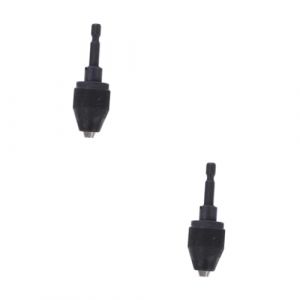 VILLCASE Lot De 2 Adaptateurs Pour Perceuse &Eacute;lectrique &Agrave; Cliquet Outils &Eacute;lectriques Perceuse &Agrave; Cl&eacute; R&eacute;glable &Agrave; Cl&eacute; Avec s En Acier (Farrar Fae, neuf)