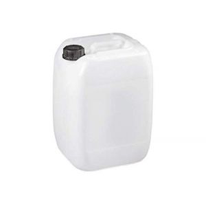 Bidon Plastique 20 litres AUDE PLASTIQUE DE CHEZ AGRIPLAS - Filetage S60x6 - Empilable - homologué ADR idéal pour Les liquides, l'eau, Les Produits Chimiques/Camping/Camping-Car (Aude Plastique, neuf)