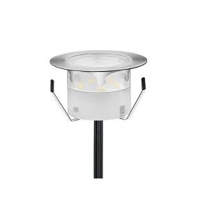 CHNXU 1 Spot LED Eclairage Ext&eacute;rieur Encastrable Sol Terrasse Bois,45mm Spots Encastr&eacute; Ext&eacute;rieur Fait en IP67 DC12V 1W Avec Alimentation EU Pour Jardin Escalier Patio Bleu (CHENXU, neuf)