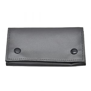 SacJkt Blague &agrave; Tabac en Cuir, Pochette &agrave; Tabac Portable &Eacute;tanche, &Eacute;tui &agrave; Tabac &agrave; 3 Couches, Filtre (Noir, 133 x 77 mm) (SmTech, neuf)