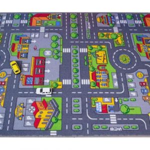Générique Tapis Voiture Enfant 80x120 Cm, Jouet De De Route Tapis Circulation Routière Urbaine Velours Tapis De Jeu Ville pour Salon, Salle De Je Tapis De Jeu pour, Tapis Rampant Tapis De Jeu (beeshc, neuf)