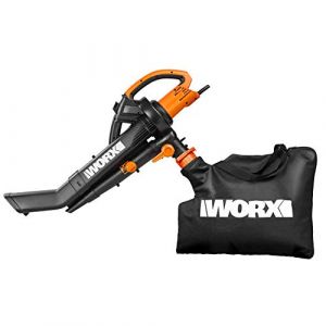 WORX WG505E 3000W Souffleur Feuilles Electrique Aspirateur à Feuilles 3 en 1 avec Sac Collecteur de 45L, 335 km/h, 600 m³/h (WORX Tool, neuf)