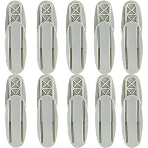 Support Mural pour Bloc multiprise，10 Pcs Auto-adhésif Multiprise Fixator Support de Bande de Puissance pour Télécommande, Routeur, Bureau WhiteWhite (DOULEIN, neuf)