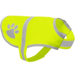 Voarge Gilet de S&eacute;curit&eacute; R&eacute;fl&eacute;chissant pour Chien, Haute visibilit&eacute;, Veste r&eacute;fl&eacute;chissant Vest de s&eacute;curit&eacute; Veste d'animal de Compagnie pour Nuit &agrave; l'ext&eacute;rieur (Jaune, M) (Voarge Direct, neuf)