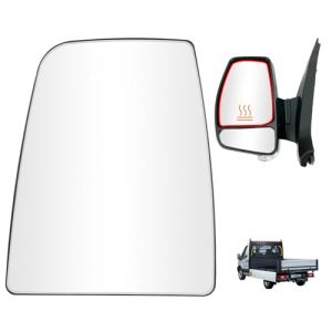 vsshe Verre de R&eacute;troviseur Remplacement pour Ford Transit MK8 2014 et plus, BK31-17K741-BA, 1823986, Retroviseur Ext&eacute;rieur, Miroir chauffant sup&eacute;rieur gauche, R&eacute;troviseur Ext&eacute;rieur R&eacute;glable pour Ford (tirehor, neuf)