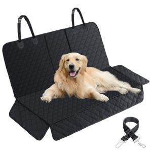 bangminda Housse Siège Voiture Imperméable Détachable Universelle Housse Protection Banquette Arriere pour Chien Couverture Anti Rayures pour Chien Enfant Voiture SUV Animal Compagnie, 135x120 cm (STARPIA, neuf)
