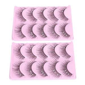 DECHOUS Cils D&eacute;coratifs avec Pierres Brillantes Volume Dense et Courbure Naturelle R&eacute;utilisables pour Maquillage de Sc&egrave;ne F&ecirc;tes Cosplay et Soir&eacute;es (Delicious.C, neuf)