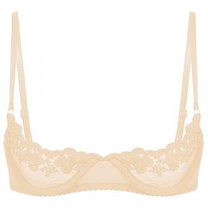 Freebily Femme Dentelle Soutien Gorge Brassière Redresse-Seins Ouverte Push-up Bra Lingerie Coquine à Armature sous-vêtement Nuit Nuisette Underwear Grand Taille Ecru XXL (MissPretty, neuf)