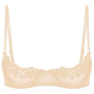 Freebily Femme Dentelle Soutien Gorge Brassière Redresse-Seins Ouverte Push-up Bra Lingerie Coquine à Armature sous-vêtement Nuit Nuisette Underwear Grand Taille S-5XL Ecru XXL (MissPretty, neuf)