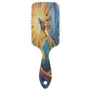 Peinture Earth Rockets Bateau Bleu 3D Coussin d'air Massager Brosse d&eacute;m&ecirc;lante Peigne d&eacute;m&ecirc;lant Homme (AYXXKJ, neuf)