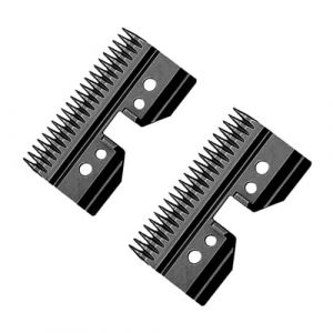 Tondeuse À Cheveux Noire Détachable For Chien, Avec Lames En Acier Inoxydable, Compatible Avec Andis, Oster A5 Et Wahl, Séries KM10. Pièces Détachées For Tondeuses À Cheveux(2pcs Steel Blade) (bing xiang, neuf)