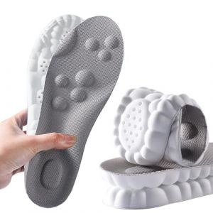 Semelles int&eacute;rieures en mousse &agrave; m&eacute;moire avec support d'arche pour homme et femme, semelles de massage confortables de rechange pour chaussures de sport, baskets, bottes de travail, respirantes (Skypermit, neuf)