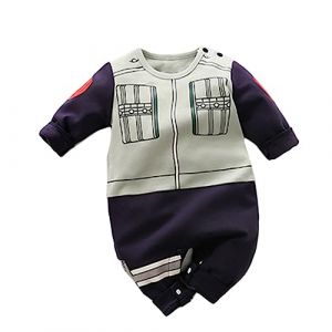 NCTCITY Bébé Garçon Fille Combinaisons en Coton Mignon Animé Été Nouveau-né Barboteuse Infantile Grenouillères Cosplay Pyjama Naissance Bobysuits avec Bouton-Pression Luffy Chopper Son Goku (NCTCITY, neuf)
