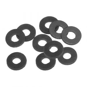 PATIKIL Joint Plat En Caoutchouc M5, Lot De 10, Diamètre Intérieur 5mm, Diamètre Extérieur 13mm, Épaisseur 1.5mm, Joint D'étanchéité Pour Robinet, Tuyau D'eau, Boulon, Noir (PATIKIL UK, neuf)