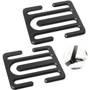 2 Pi&egrave;ces Clips Voiture, Pince Ceinture de S&eacute;Curit&eacute; Voiture, Universel Ceinture de S&eacute;Curit&eacute; Voiture Clip Rallonge Ceinture de S&eacute;curit&eacute; Voiture, Antid&eacute;Rapant, R&eacute;Glable (Funver, neuf)