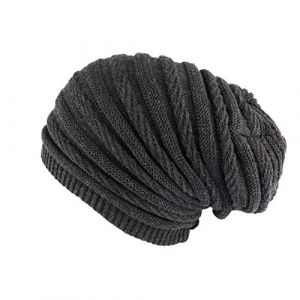 Nyls Cr&eacute;ation Bonnet Rasta Long Gris Jack Mixte,Taille unique,Gris (HATSHOWROOM, neuf)