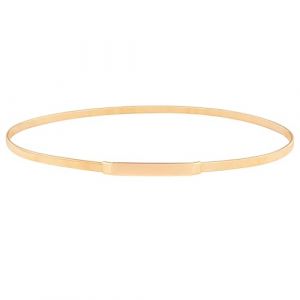 Alaoo Ceinture &Eacute;lastique Fine pour Femme, Ceinture &Eacute;l&eacute;gante en Or Fin, Ceinture Fine en M&eacute;tal, Taille en M&eacute;tal Ceinture de Cha&icirc;ne R&eacute;glable, Ceinture Habill&eacute;e pour Femme Mode, 73CM (Alaoo, neuf)