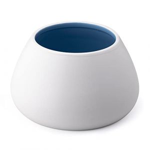Navaris Gamelle surélevée - Bol 19,8 x 19,8 x 11,5 cm en grès pour Chien Longues Oreilles épagneul Cocker - Écuelle pour croquettes Eau pâtée (SX-Commerce, neuf)
