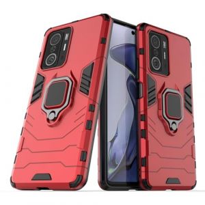 Coque pour Xiaomi Mi 11T 5G/Mi 11T Pro 5G Housse Antichoc avec Anneau Rotatif Aimant Etui Magn&eacute;tique Rigide Dure Armure Bague Support Armure Renforc&eacute;e (Xiaomi Mi 11T 5G/Mi 11T Pro 5G, Rouge) (Max Power Digital, neuf)