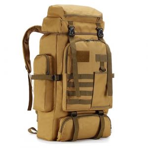 DXIA Sac Randonnée, 80L Sac à Dos de Randonnée de Camping, Étanche sac à Dos pour les Sports de Plein air, Grand sac à Dos de Randonnée Léger, pour le Camping, la Randonnée et le Voyage, Kaki (DXIA, neuf)