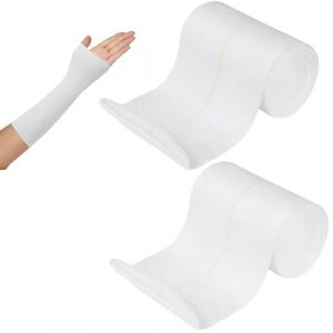 Flintronic Bandage Élastique Tubulaire, 10 cm x 10 m Bandage de compression élastique en forme de tube, fixation pour petits membres, coudes, poignets (flintronic®-eu, neuf)