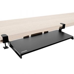 Duronic Tiroirs et Plateforme pour Clavier DKTPX2 | Tiroir sous Le Bureau pour Clavier et Souris | Solution Ergonomique | Plateau Coulissant Coulissant | Assemblage Facile (DuronicEU, neuf)