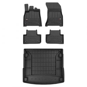MOTOS Kit de tapis de sol en caoutchouc et tapis de coffre pour Audi Q5 II depuis 2016 Am&eacute;liorez votre confort de voyage avec tapis antid&eacute;rapant voiture 3D- Tapis de sol voiture tous temps, protection (MOTOS EU, neuf)