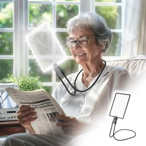aichilra 1. Loupe de cou mains libres 8x avec lumière, loupe éclairée, loupe pleine page pour la lecture (Yyi2020, neuf)