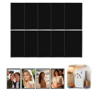 10 Pièces Cadre à Photo Magnetique Frigo, 9,5 x 6,5 cm Poche Transparente Frigo Présentoir pour Pellicule Polaroid Instax Mini sans Cadre avec Poche Transparente pour Réfrigérateur Bureau Casiers (CanJiaLiMao, neuf)