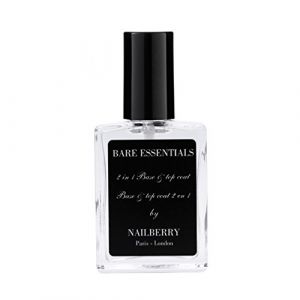 Nailberry 2 in 1 Bare Essentials Oxygenated Base and Top Coat 15 ml (Nailberry, neuf)