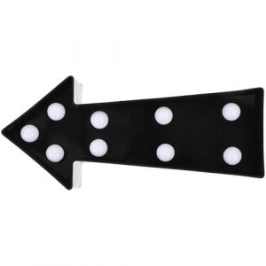 KOMBIUDA Veilleuse Flèche LED Plastique Lumineuse Sans Fil Leds Décoration Murale Garçon Fille Chambre Fête Noël Anniversaire Noir (PINGANC, neuf)