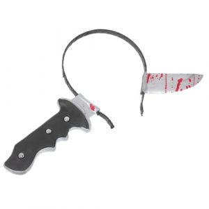 ANDRESLAD Halloween Bandeau Couteau Sanglant Accessoire Femme Confortable et Original pour Costume Cosplay F&ecirc;te (Qiuiun, neuf)