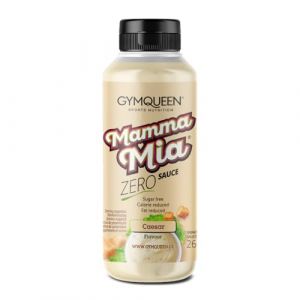 GymQueen Mamma Mia Sauce Zero 265 ml, faible en calories et sans graisse, pour affiner les plats ou comme vinaigrette, v&eacute;g&eacute;tarien, Crazy Caesar (vitafy, neuf)