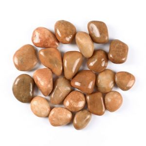 2000g Galets Naturelsdecoratif Poli, 4-6 cm Petit Cailloux Decoratif pour Plante, Galets de Rivi&egrave;re Pierres Polies D&eacute;coratives Naturelles pour Aquarium Vase Jardin Plantes (Jaune, 4-6 cm) (Yingze Zaowu Taoci Youxiang Gongsi, neuf)