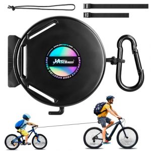 JASCOPRO 2M Corde de Remorquage de Vélo Rétractable, Câble de Traction Velo Barre Traction Velo Enfant Tire Vélo Enfant Corde de Remorquage Vélo pour Enfants Capacité de Charge 120 kg pour VTT, Vélo (JASCOPRO-EU, neuf)