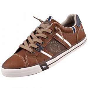 MUSTANG Baskets Mode Homme 4072-317, Pointure:43 EU, La Couleur:Marron (H&D Schuhcompany, neuf)
