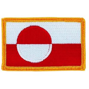 Akachafactory Patch &eacute;cusson brod&eacute; Drapeau Groenland thermocollant Insigne Backpack (Akachafactory, neuf)