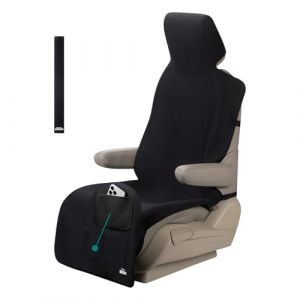 RELEDESA 1PC Housses de si&egrave;ge n&eacute;opr&egrave;ne pour Chien et Enfant, Protection Siege Voiture imperm&eacute;ables Universel antid&eacute;rapantes avec 3 Sangles &agrave; Boucle et Poche de Rangement Avant, pour SUV Vans Auto (RuiLian FR, neuf)