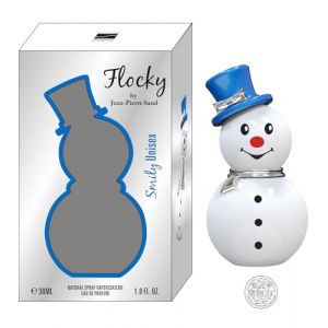 Jean-Pierre Sand - Flocky Smily - Eau de parfum 30 ml - Parfum pour femmes et hommes dans un flacon de collection, idéal comme cadeau - dans un flacon bonhomme de neige (Smily) (Sandparfums, neuf)