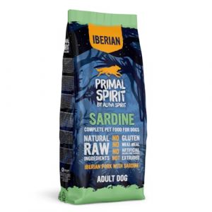Primal Spirit Croquettes compl&egrave;tes pour chien Sardine ib&eacute;rique Multiprot&eacute;ine Haute valeur nutritionnelle Convient &agrave; toutes les races de chiens 12 kg (FERA24DE, neuf)