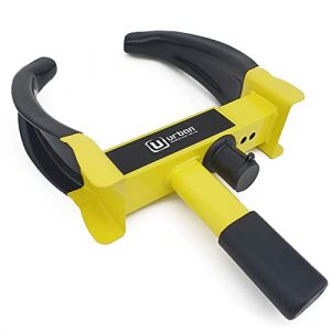URBAN UR920 Antivol Roue Voiture, Plus Visible, Réglable de 10-26 cm, Protection Antirayures, Serrure Courbé Haute Sécurité, Sabot Bloque Anti vol Universel pour Auto, Camping Car, Remorque, Caravane (AXEKIP-motorax, neuf)