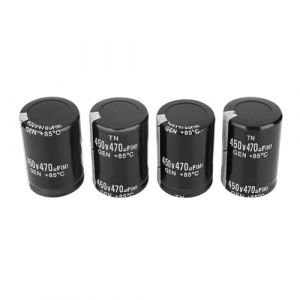 Condensateur audio, 4 pièces 450V 470uF Condensateurs Électrolytiques Aluminium Condensateur pour Store, Condensateur électronique Condensateur audio pour amplificateur 35x50mm (Boaby, neuf)