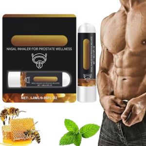 Inhalateur ProstaVibe Bee Wellness, inhalateur nasal - Inhalateur Prostavibe Bee, inhalateur nasal pour la prostate, spray nasal pour le bien-être de la prostate (1 pièce) (lingbaoshisuantiankaisishangmaoyouxiangongsi, neuf)