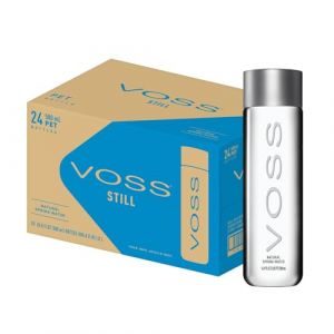 VOSS Lot de 24 bouteilles d'eau naturelle de qualité supérieure - Sans BPA - PET de haute qualité - Bouteilles d'eau en plastique recyclable - Eau potable pure avec design unique et emblématique de la (Kidzkandy, neuf)